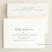 "Heart" - Birth Announcements in Blush by Pixel and Hank - FREE Recipient Addressing