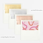 "Wiggle Worm" - Birth Announcements in Peach Sherbet by Lauren Chism - Envelope Liner Options