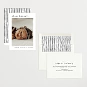 "Simple name" - Birth Announcements in Cotton by Stacey Meacham - Assembled