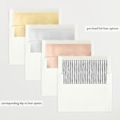 "Simple name" - Birth Announcements in Cotton by Stacey Meacham - Envelope Liner Options
