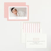 "Sweet scallop" - Birth Announcements in Rose by Robert and Stella - Assembled
