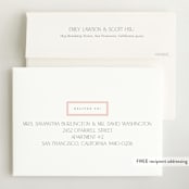 "Sweet scallop" - Birth Announcements in Rose by Robert and Stella - FREE Recipient Addressing