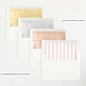 "Sweet scallop" - Birth Announcements in Rose by Robert and Stella - Envelope Liner Options