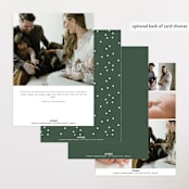 "Meet Cute" - Birth Announcements in Snow by Lauren Chism - Back of Card Options