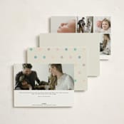 "Wavy Pastel Frame" - Birth Announcements in Cream by Baumbirdy - Back of Card Options