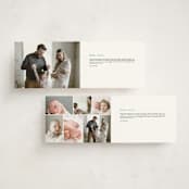 "Wavy Pastel Frame" - Birth Announcements in Cream by Baumbirdy - Interior Options