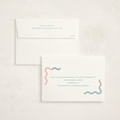 "Wavy Pastel Frame" - Birth Announcements in Cream by Baumbirdy - FREE Recipient Addressing