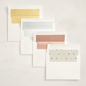 "Wavy Pastel Frame" - Birth Announcements in Cream by Baumbirdy - Envelope Liner Options