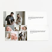 "Classic Twist" - Birth Announcements in Oat by Pixel and Hank - Interior Options