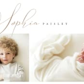 "Classic Twist" - Birth Announcements in Oat by Pixel and Hank - Detail