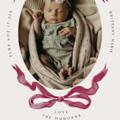 "Gibson" - Birth Announcements in Berry by Pati Cascino - Detail