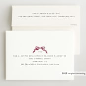 "Gibson" - Birth Announcements in Berry by Pati Cascino - FREE Recipient Addressing