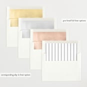 "Classy frame" - Birth Announcements in Cotton by Stacey Meacham - Envelope Liner Options