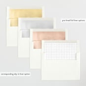 "Minimal Triad" - Birth Announcements in Onyx by Meggy Masters - Envelope Liner Options