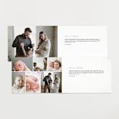 "Announcing Elegance" - Birth Announcements in Periwinkle by Jessica Corliss - Interior Options