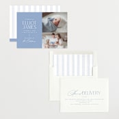 "Announcing Elegance" - Birth Announcements in Periwinkle by Jessica Corliss - Assembled