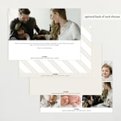 "Petite Introduction" - Birth Announcements in Cream by Jessica Williams - Back of Card Options
