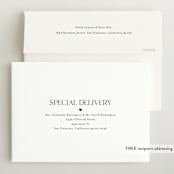 "Petite Introduction" - Birth Announcements in Cream by Jessica Williams - FREE Recipient Addressing