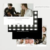 "Announcing Baby" - Birth Announcements in Onyx by Erin Deegan - Back of Card Options