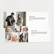 "Announcing Baby" - Birth Announcements in Onyx by Erin Deegan - Interior Options