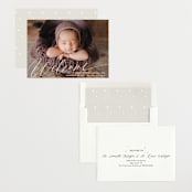"Swoop" - Birth Announcements in Cloud by Jackie Crawford - Assembled