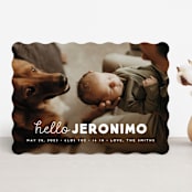 "meet me" - Birth Announcements in Cloud by Snow and Ivy - Front