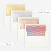 "meet me" - Birth Announcements in Cloud by Snow and Ivy - Envelope Liner Options