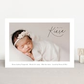 "Corner Hello" - Birth Announcements in Midnight by Jackie Crawford - Front
