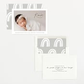 "Corner Hello" - Birth Announcements in Midnight by Jackie Crawford - Assembled
