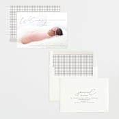 "Delightful Welcome" - Birth Announcements in Gravel by Olivia Raufman - Assembled