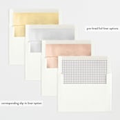 "Delightful Welcome" - Birth Announcements in Gravel by Olivia Raufman - Envelope Liner Options