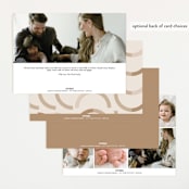 "Dynamic Duo" - Birth Announcements in Cotton by Corinne Malesic - Back of Card Options