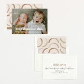 "Dynamic Duo" - Birth Announcements in Cotton by Corinne Malesic - Assembled