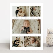 "Too Cute" - Birth Announcements in Cloud by Heather Schertzer - Front