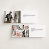 "Trio of Love" - Birth Announcements in Night by Michelle Taylor - Interior Options