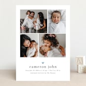 "LOVEABLE" - Birth Announcements in Bluebird by Melanie Kosuge - Front