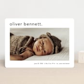 "Simple name" - Birth Announcements in Cotton by Stacey Meacham - Front