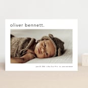 "Simple name" - Birth Announcements in Cotton by Stacey Meacham - Front