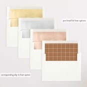 "Moderne Duo" - Birth Announcements in Rust by Lauren Chism - Envelope Liner Options