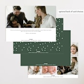 "Meet Cute" - Birth Announcements in Snow by Lauren Chism - Back of Card Options
