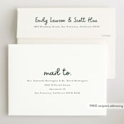 "Meet Cute" - Birth Announcements in Snow by Lauren Chism - FREE Recipient Addressing
