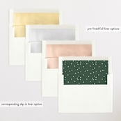 "Meet Cute" - Birth Announcements in Snow by Lauren Chism - Envelope Liner Options