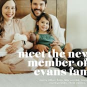 "NEWEST" - Birth Announcements in Cloud by Lori Wemple - Detail