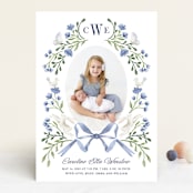 "Floral Forest Friends" - Birth Announcements in Bluebell by Alice Nelen - Front