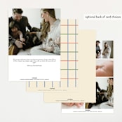 "Framework" - Birth Announcements in Halo by Baumbirdy - Back of Card Options