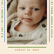 "Framework" - Birth Announcements in Halo by Baumbirdy - Detail