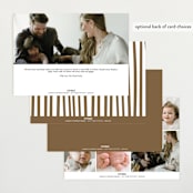 "Signed with Love" - Birth Announcements in Bark by AK Graphics - Back of Card Options