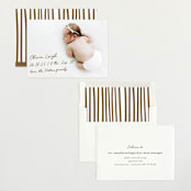 "Signed with Love" - Birth Announcements in Bark by AK Graphics - Assembled