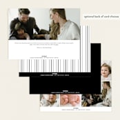 "Enchanted Love" - Birth Announcements in Noir by Ashlee Townsend - Back of Card Options