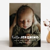 "meet me" - Birth Announcements in Cloud by Snow and Ivy - Front